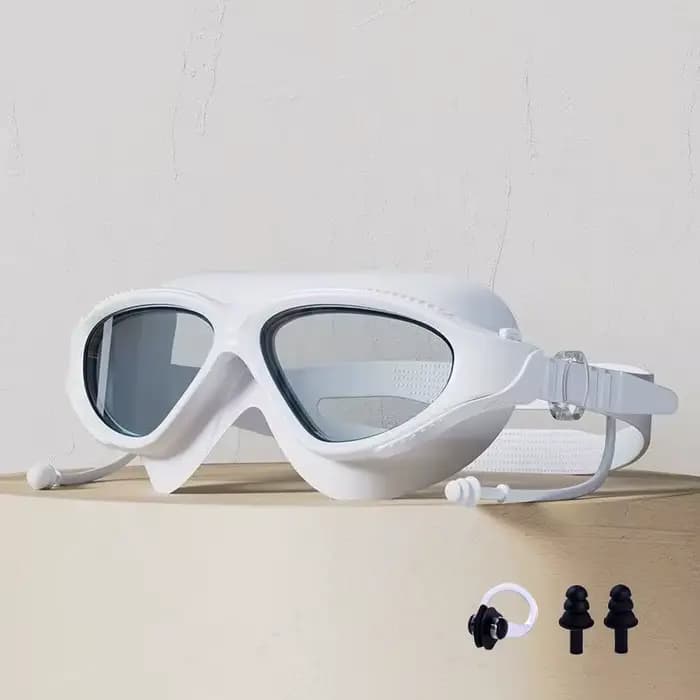 Lunettes de natation à grande monture, anti-buée, professionnelles, haute définition, réglable, larg