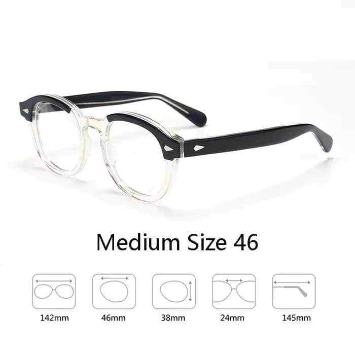 Monture de lunettes optiques hommes femmes Johnny Depp lunettes Vintage ordinateur acétate monture d