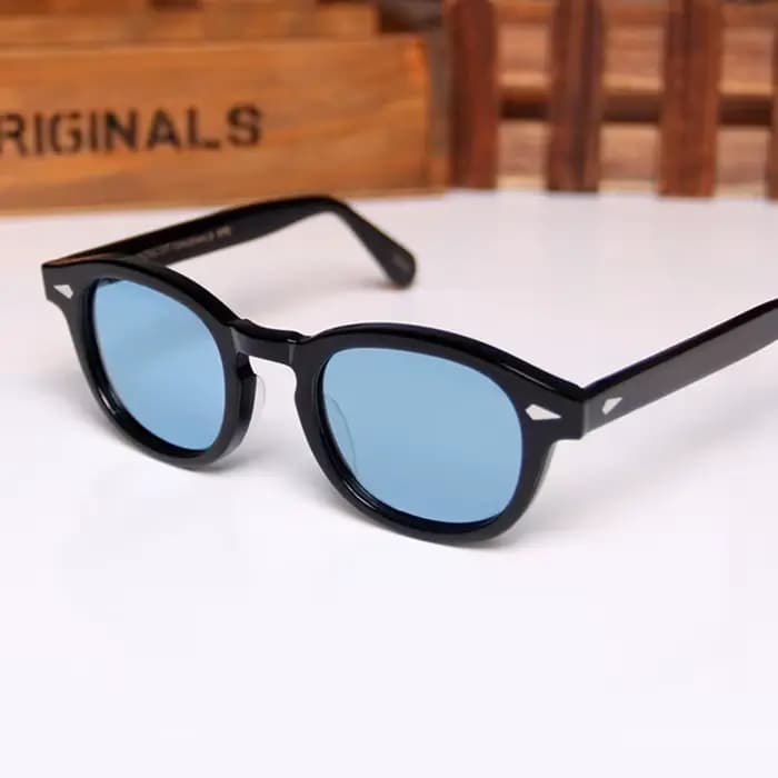 Lemtosh lunettes de soleil homme Johnny Depp lunettes de soleil polarisées lentille bleue femme marq