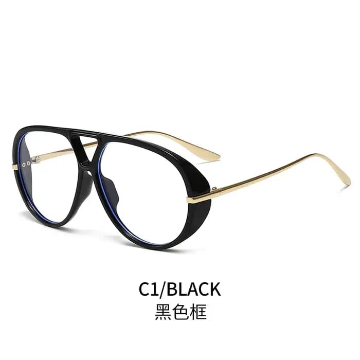 Marque de luxe concepteur surdimensionné pilote myopie lunettes Vintage noir clair lunettes Punk Dou