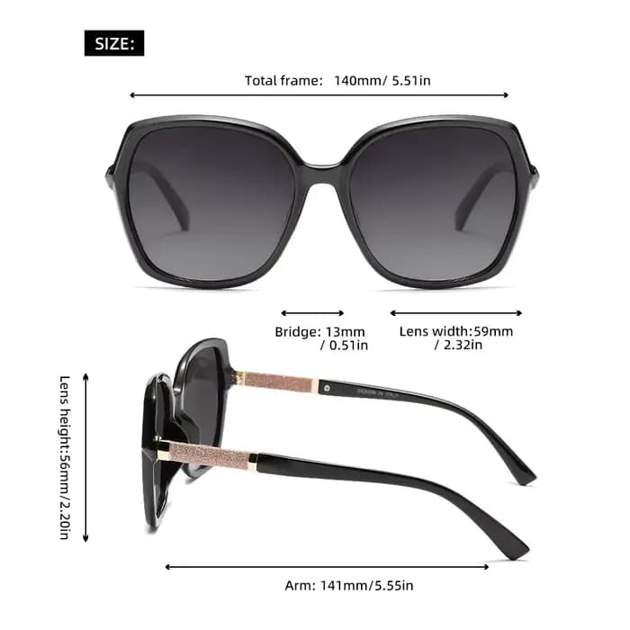 ADNEWBANU lunettes de soleil de luxe pour femmes grand cadre papillon hommes conduite fête en plein 