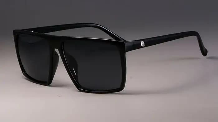 Lunettes de soleil tendance tête de mort, monture carrée de haute qualité, grande monture rétro, ver
