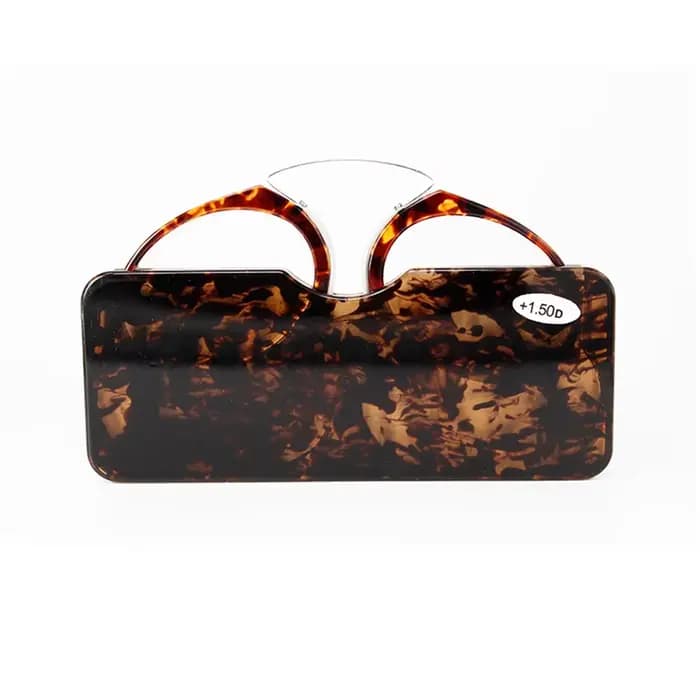 NONOR TR Clip nez pont Mini lunettes de lecture 1.0 à 3.5 lunettes presbytes portables avec étui