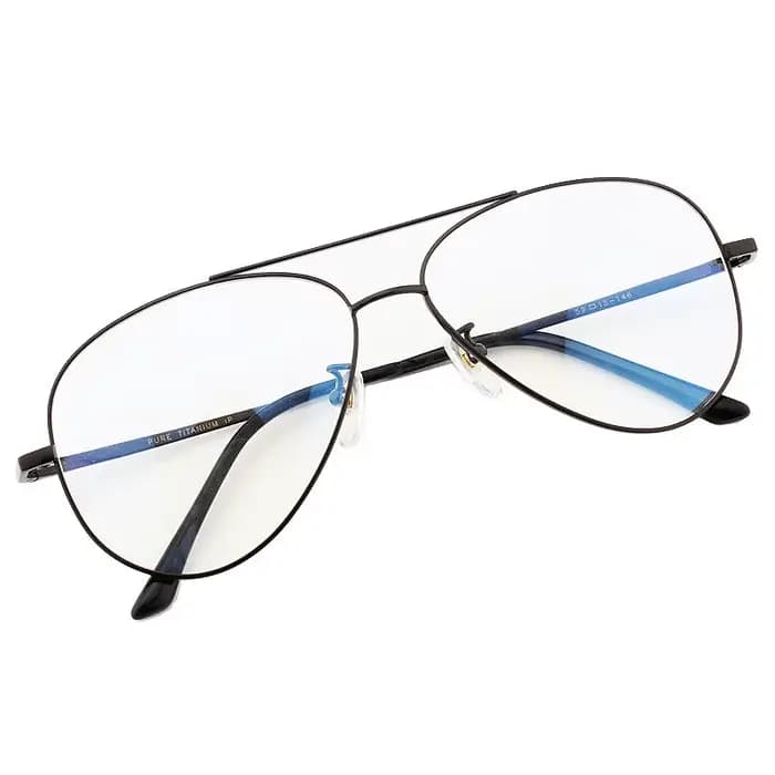 Monture optique en titane pur Prescription hommes lunettes de pilote lunettes de soleil Spectacle gr