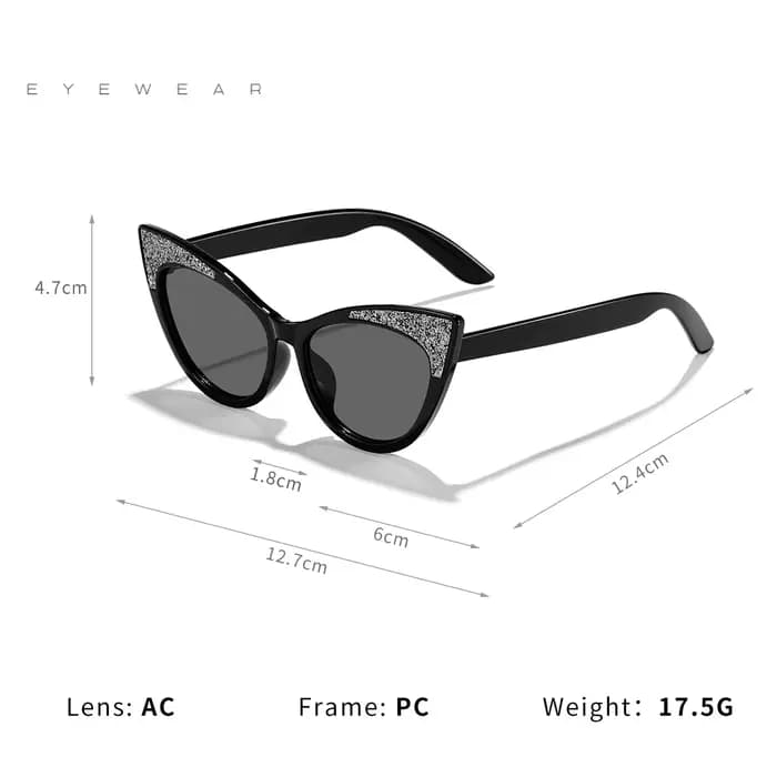 Joli œil de chat enfants lunettes de soleil brillant nœud papillon