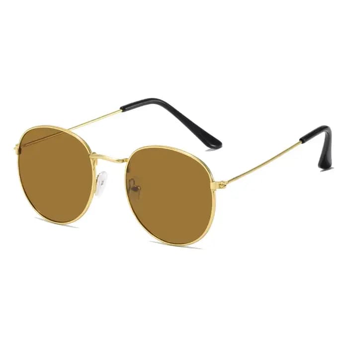 Lunettes de soleil rondes hommes Vintage