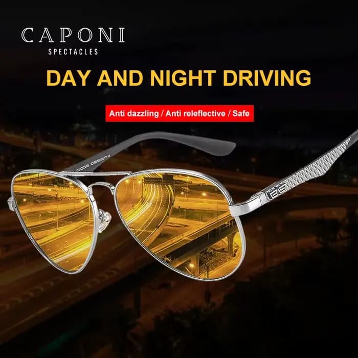 Lunettes de soleil de vision nocturne pour hommes
