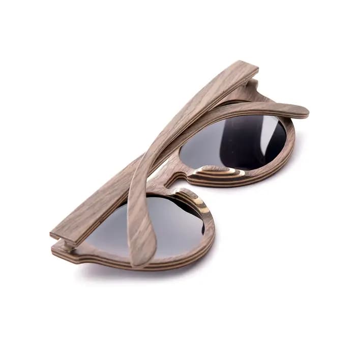 Lunettes de soleil en bois naturel pour femmes et hommes