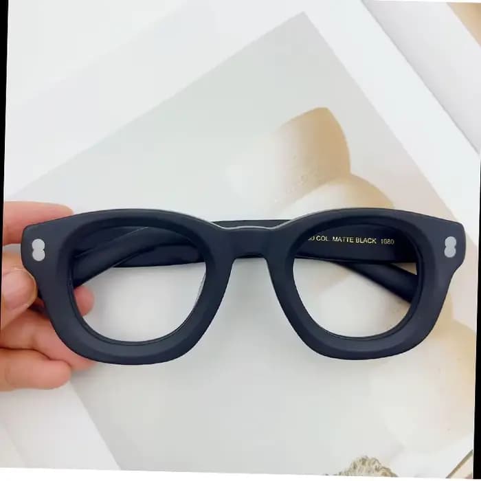 2025 lunettes cadre hommes haute qualité épais acétate carré marque à la main femmes Prescription