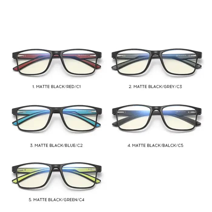 Reven2388 TR90 lunettes carrées cadre hommes femmes Vintage Prescription
