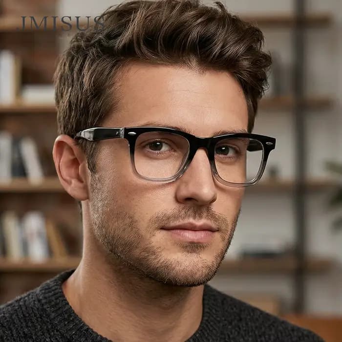 JMISUS – lunettes optiques photochromiques carrées pour hommes
