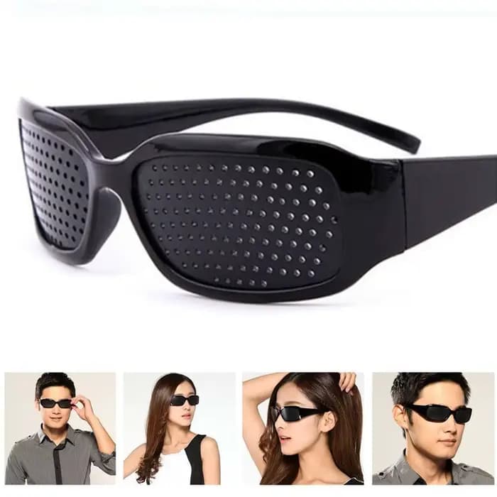 Lunettes à trous de pinhole tendance pour hommes et femmes