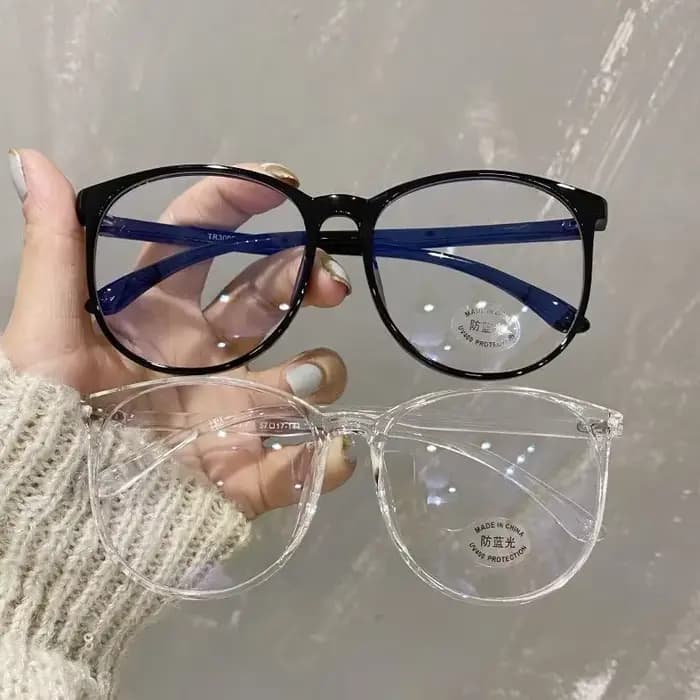 Lunettes à monture transparente rétro ultralégères pour hommes et femmes