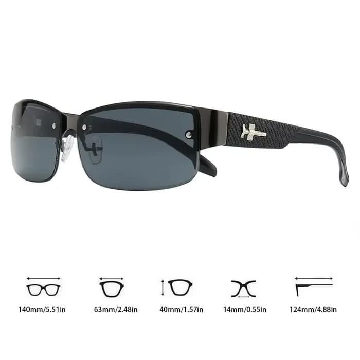 Lunettes de soleil vintage dégradées pour hommes et femmes