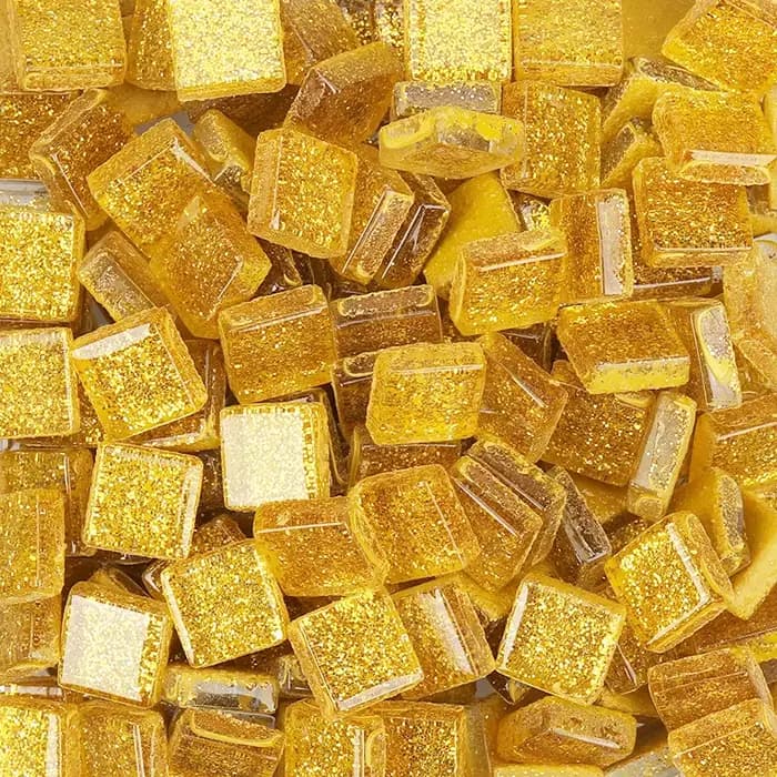 Poudre scintillante colorée carrée pour enfants, verre de cristal, pierres de mosaïque, bricolage fait à la main, accessoires de décoration créatifs, 50 pièces