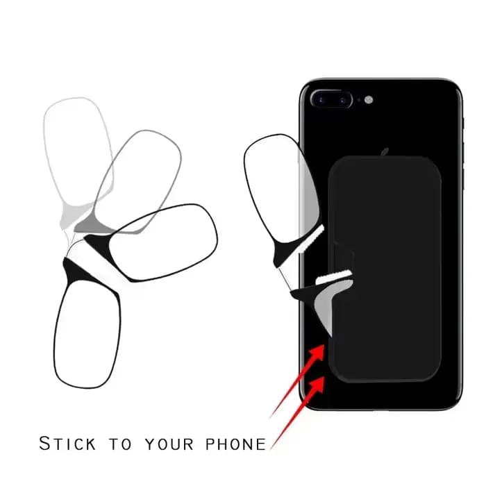 Lunettes de lecture DBYLXMN à clip nasal pour homme, de haute qualité, portables, avec support nasal en mousse pour seniors, transparentes, avec étui