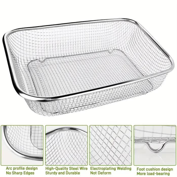 Tamis de sol en acier inoxydable – Tamis de jardinage en maille pour le filtrage, le compostage et le sable de roche, outils manuels durables et antirouille