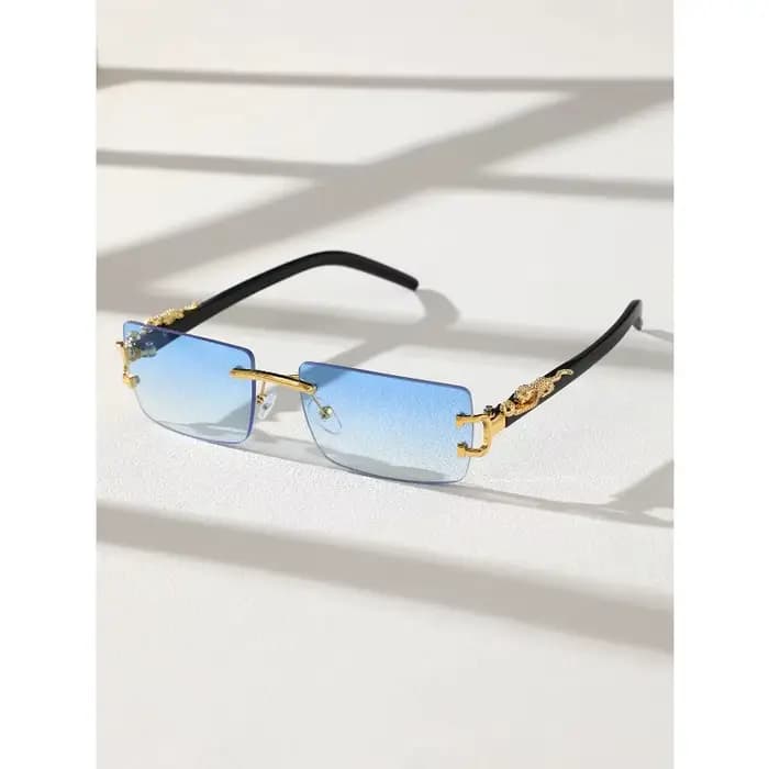 Lunettes de soleil rectangulaires sans cadre