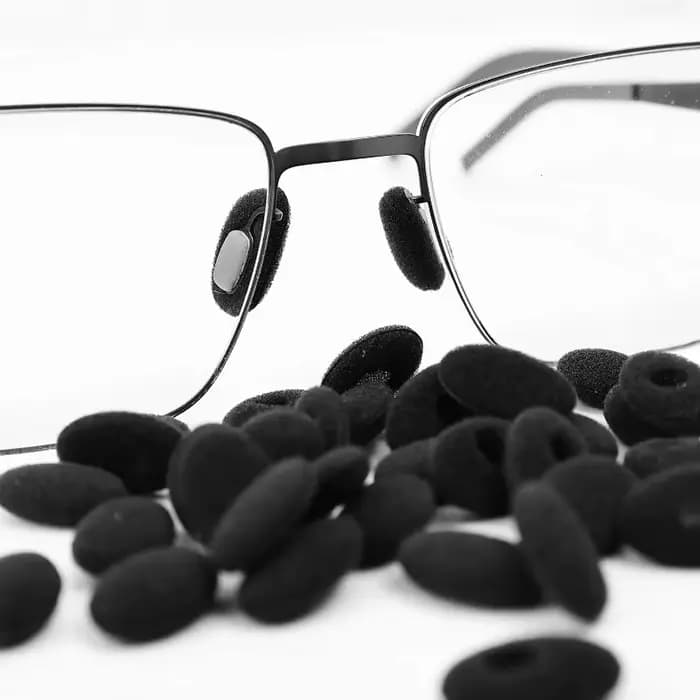 Coussinets de nez autocollants en mousse souple antidérapante pour lunettes