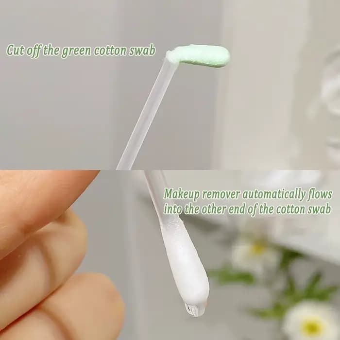 25 pièces/boîte coton-tige démaquillant bâton visage yeux lèvres maquillage détails nettoyage liquide eau Portable voyage soins de la peau