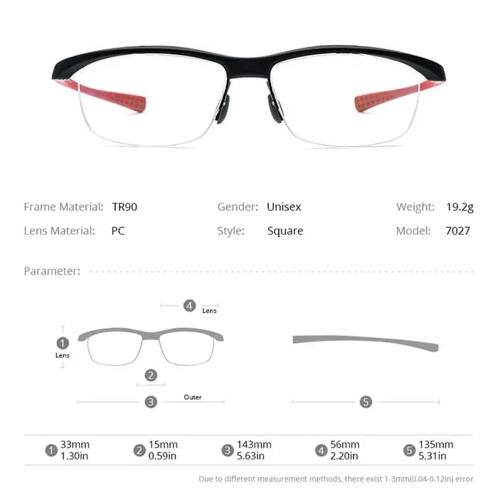 FONEX HONILLESI TR90 lunettes cadre hommes marque concepteur Semi sans monture ultraléger vélo
