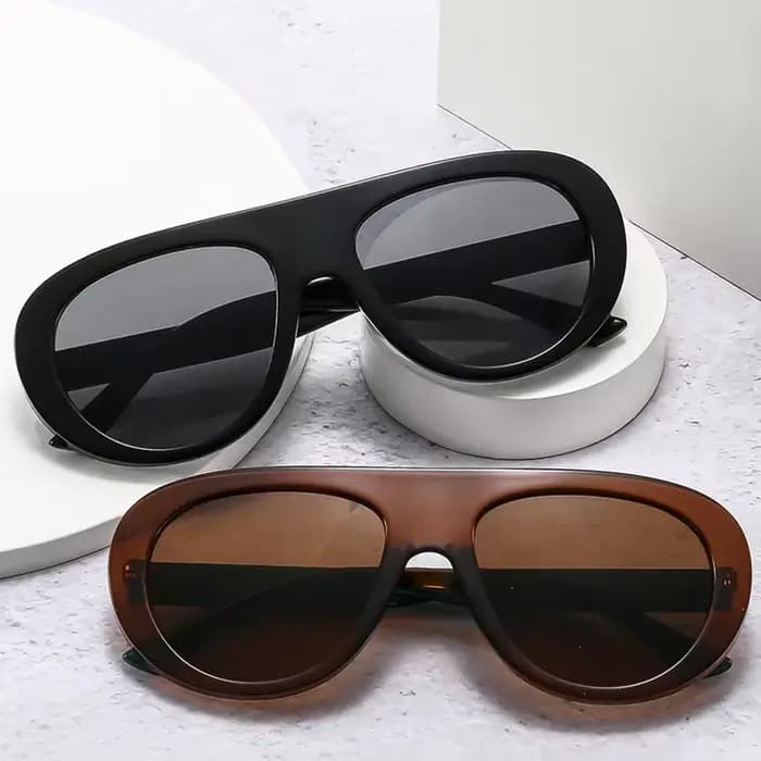 SO & EI Vintage pilote hommes couleur bonbon lunettes de soleil mode léopard nuances UV400 femmes tendance Punk