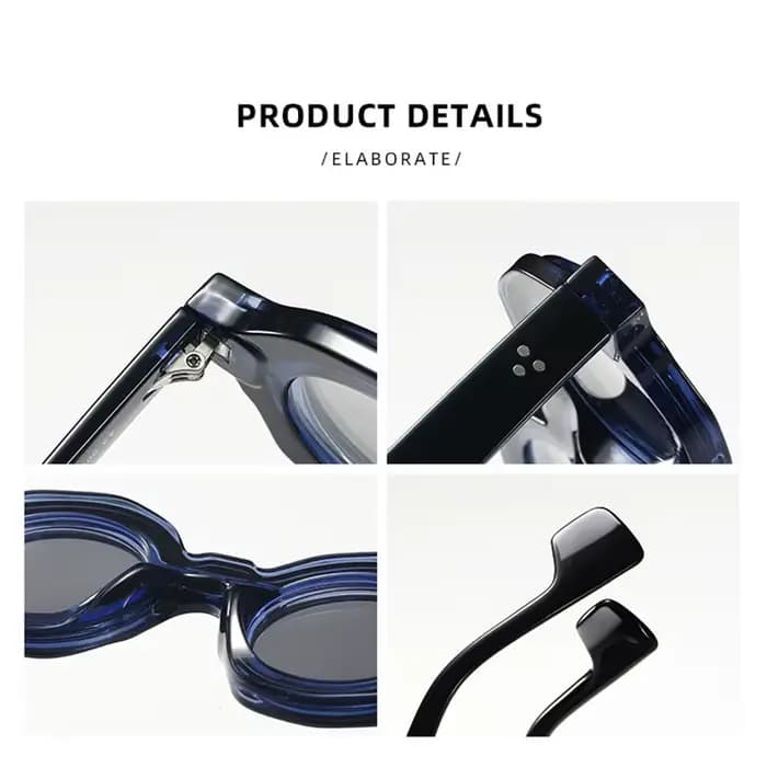 Lunettes de soleil polarisées magnétiques détachables pour femmes et hommes