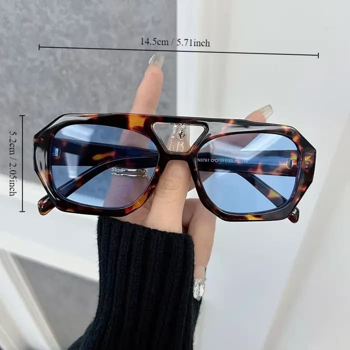 Nouvelles lunettes De soleil carrées femmes marque Designer mode léopard cadre