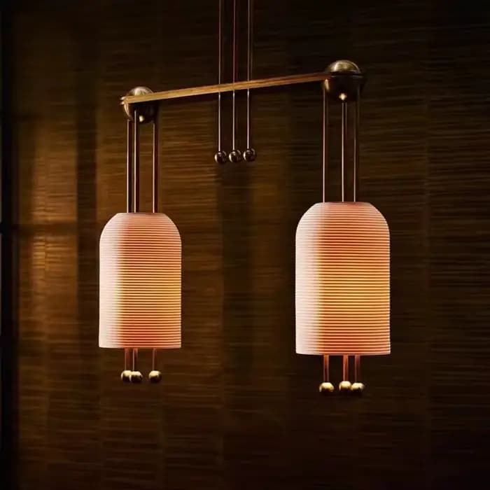 Lampe Suspendue à Tête Unique en Verre, Lanterne Vintage Industrielle, Luminaire Décoratif d'Nik, Idéal pour un Salon ou un Hôtel