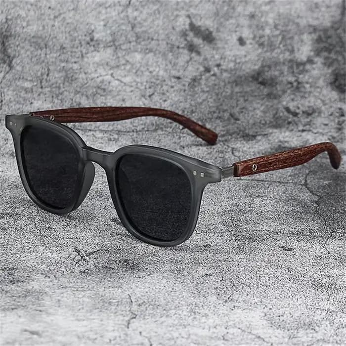 Lunettes de soleil polarisées en bois Mars pour hommes et femmes