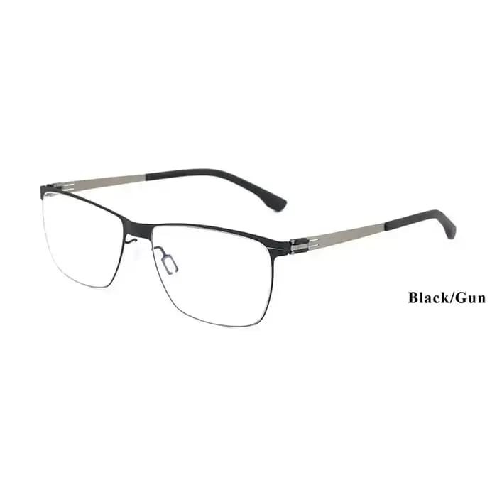 Lunettes médicales StuartL en acier inoxydable pour hommes et femmes