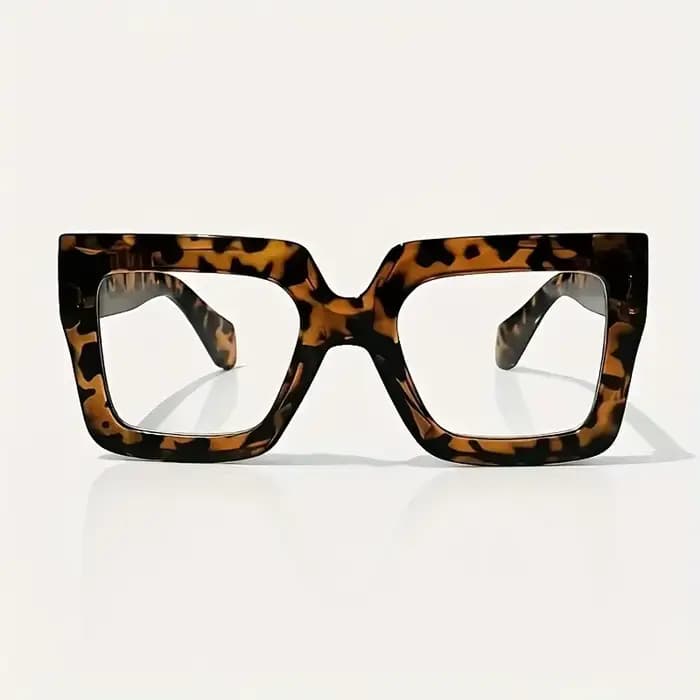 Lunettes à monture rectangulaire surdimensionnée de Style européen et américain