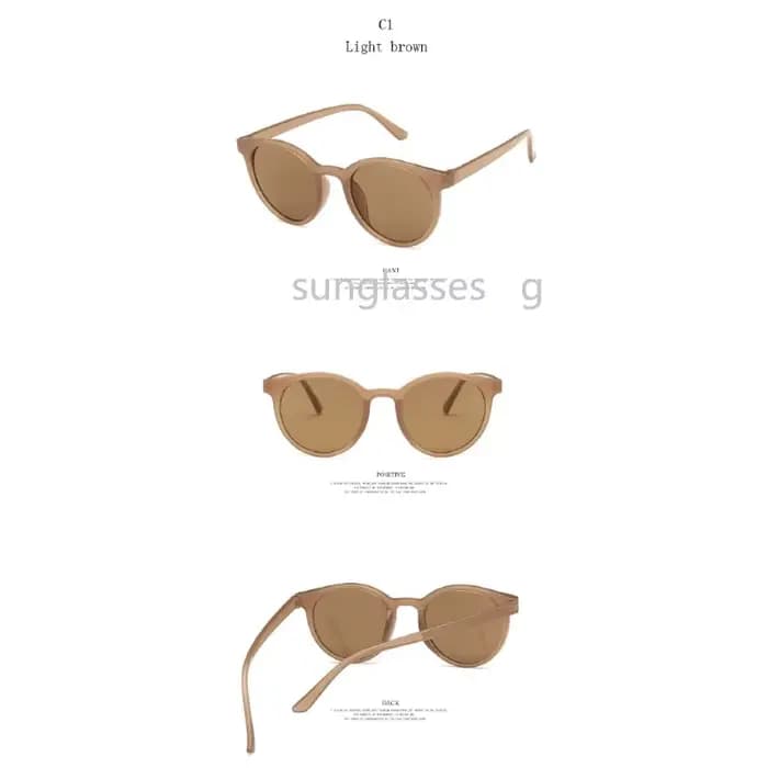Lunettes de soleil rondes pour femmes, lunettes rétro pour femmes