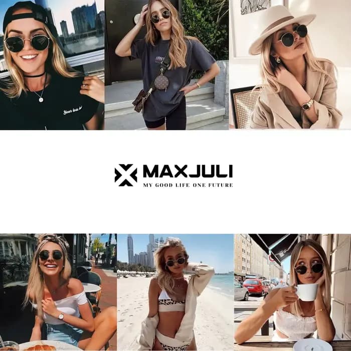 JULI luxe classique lunettes De soleil rondes pour hommes femmes UV400 Protection verre Len Gafas De Sol 8802