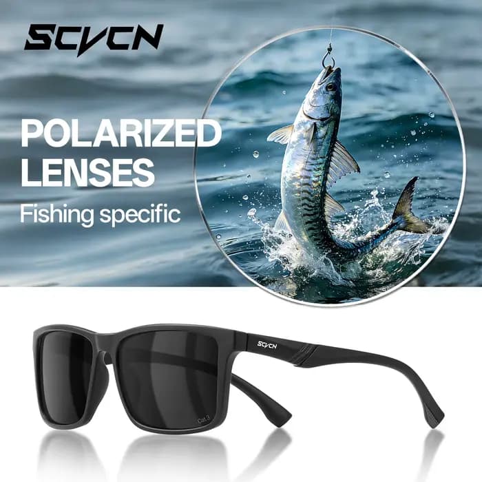 Lunettes de soleil polarisées SCVCN pour la pêche