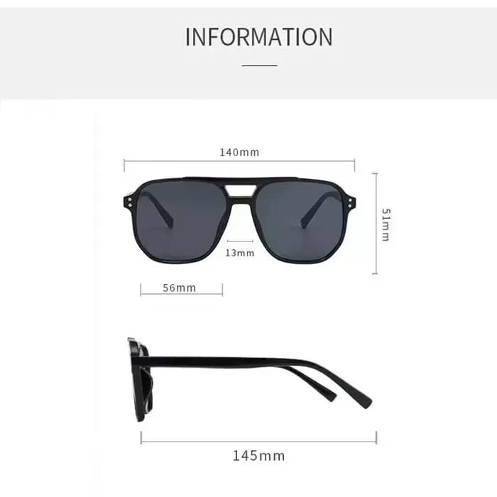 Lunettes de soleil carrées punk anti-UV