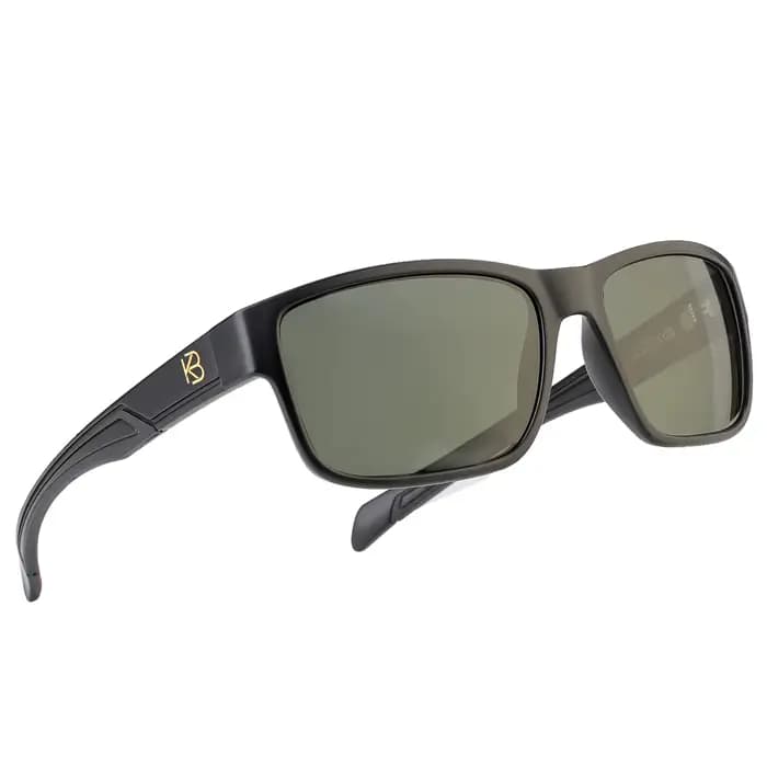 BUNVICK Lunettes de soleil polarisées HD en verre véritable pour hommes et femmes