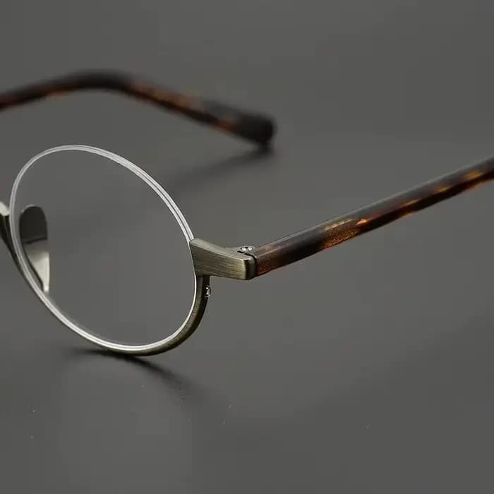 Marque japonaise Lennon titane lunettes rondes hommes lecture femmes à la main ultra-léger petit cadre rétro