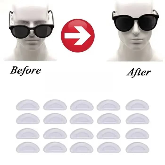 10/20 pièces plaquettes nasales pour lunettes