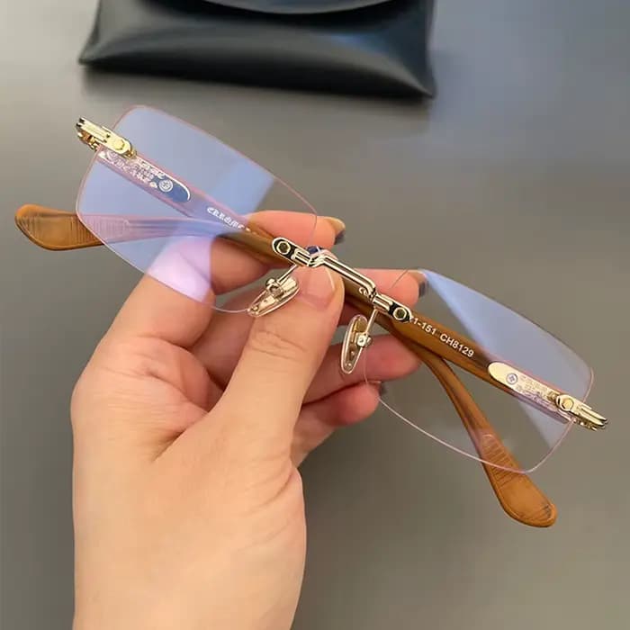 (YOUR) Lunettes de soleil rétro sans monture à la mode