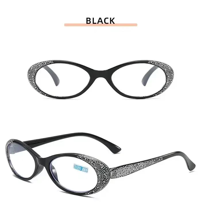 Lunettes de lecture de luxe pour femmes avec diamants