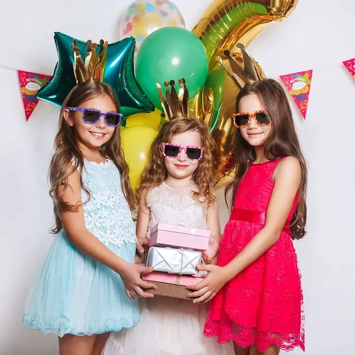 Lunettes de soleil Pixel rétro pour adultes