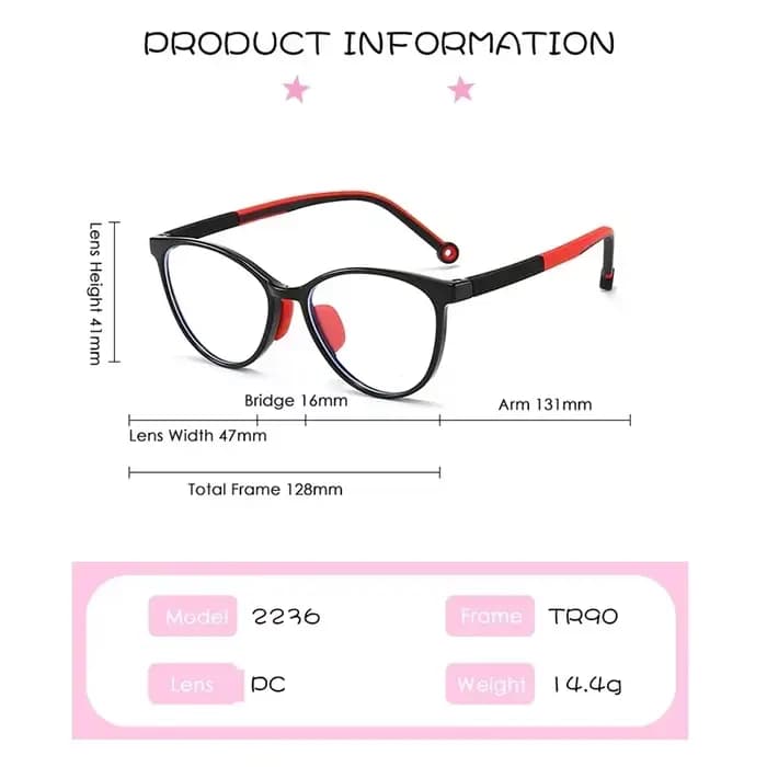 Lunettes bloquant la lumière bleue pour enfants