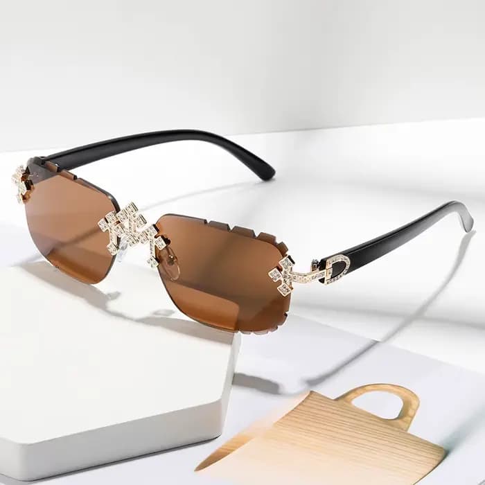 Nouvelles lunettes de mode sans monture pour hommes et femmes