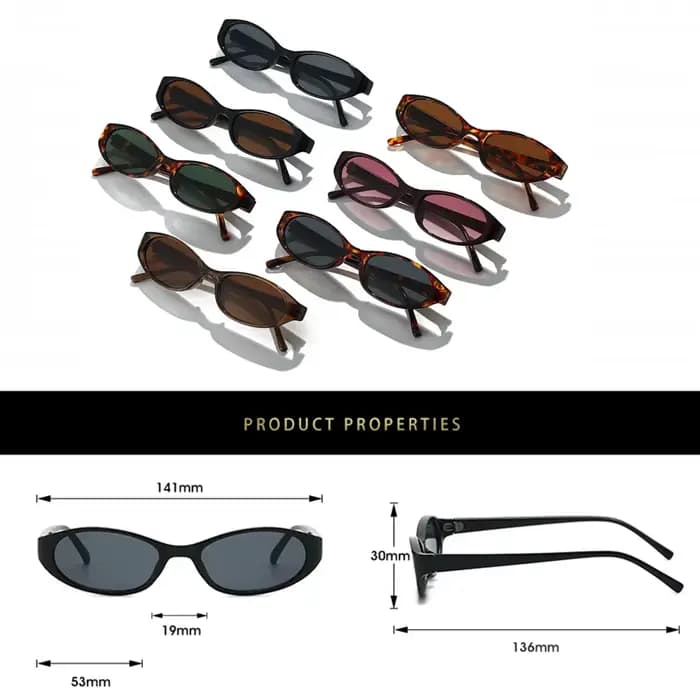 Lunettes de soleil œil de chat léopard tendance pour femme