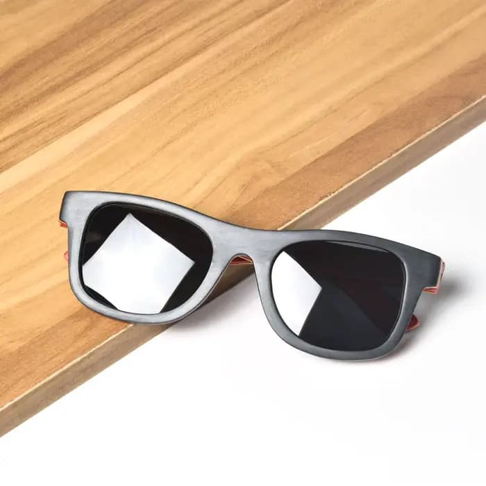 Bois lunettes de pêche polarisées couche