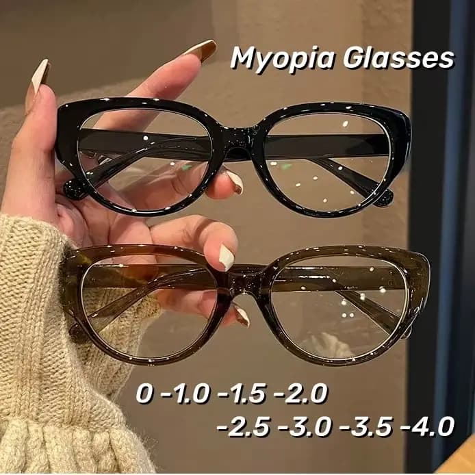 Lunettes de myopie rétro œil de chat