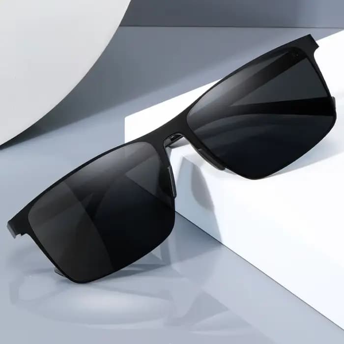 YIMARUILI rétro carré hommes lunettes de soleil polarisées mode tendance aluminium magnésium grand Anti UV conduite