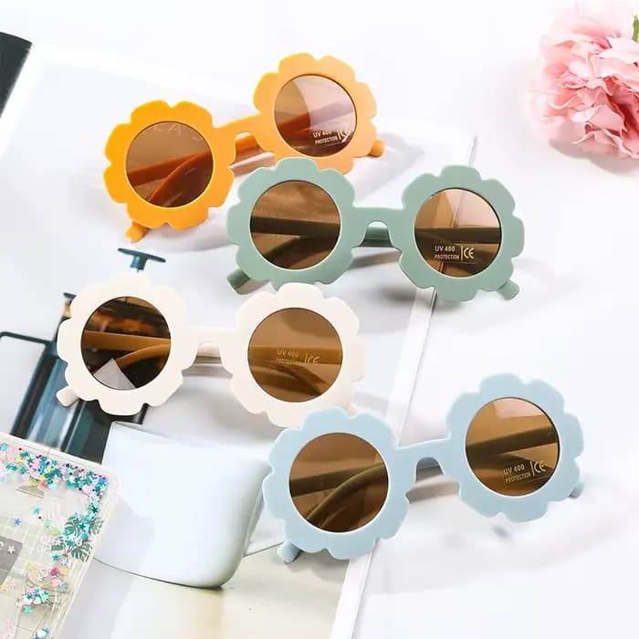 Lunettes de soleil rondes pour enfants de 2 à 10 ans