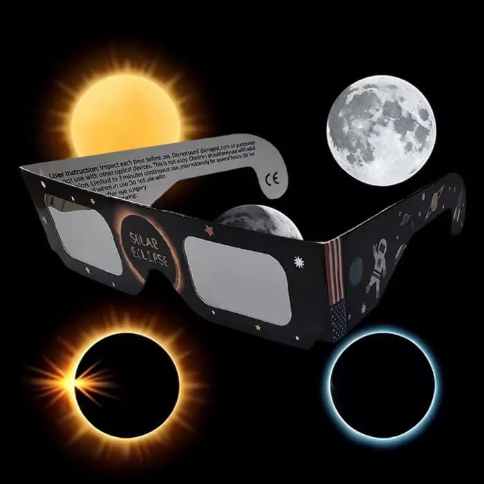 Lunettes d'éclipse solaire aléatoires (1 pièce) – Sûres